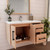 Victoria 36" Solid Wood Floating Bathroom Vanity with Reinforced Acrylic Sink in Oak, Right Side Drawers   Victoria 36" Solid Wood Floating Bathroom Vanity with Reinforced Acrylic Sink in Oak, Right Side Drawers