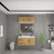 Victoria 42" Solid Wood Floating Bathroom Vanity with Reinforced Acrylic Sink in Oak, Left Side Drawers   Victoria 42" Solid Wood Floating Bathroom Vanity with Reinforced Acrylic Sink in Oak, Left Side Drawers