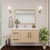 Victoria 42" Solid Wood Floating Bathroom Vanity with Reinforced Acrylic Sink in Oak, Left Side Drawers   Victoria 42" Solid Wood Floating Bathroom Vanity with Reinforced Acrylic Sink in Oak, Left Side Drawers