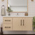 Victoria 42" Solid Wood Floating Bathroom Vanity with Reinforced Acrylic Sink in Oak, Left Side Drawers   Victoria 42" Solid Wood Floating Bathroom Vanity with Reinforced Acrylic Sink in Oak, Left Side Drawers