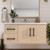 Victoria 42" Solid Wood Floating Bathroom Vanity with Reinforced Acrylic Sink in Oak, Left Side Drawers   Victoria 42" Solid Wood Floating Bathroom Vanity with Reinforced Acrylic Sink in Oak, Left Side Drawers