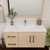 Victoria 42" Solid Wood Floating Bathroom Vanity with Reinforced Acrylic Sink in Oak, Left Side Drawers   Victoria 42" Solid Wood Floating Bathroom Vanity with Reinforced Acrylic Sink in Oak, Left Side Drawers