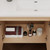 Victoria 42" Solid Wood Floating Bathroom Vanity with Reinforced Acrylic Sink in Oak, Right Side Drawers   Victoria 42" Solid Wood Floating Bathroom Vanity with Reinforced Acrylic Sink in Oak, Right Side Drawers