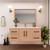 Victoria 48" Solid Wood Floating Bathroom Vanity with Reinforced Acrylic Sink in Oak   Victoria 48" Solid Wood Floating Bathroom Vanity with Reinforced Acrylic Sink in Oak