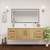 Victoria 60" Solid Wood Floating Bathroom Vanity with Reinforced Acrylic Single Sink in Oak   Victoria 60" Solid Wood Floating Bathroom Vanity with Reinforced Acrylic Single Sink in Oak