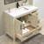  VIV 42" Solid Wood Freestanding Bathroom Vanity in Oak with Reinforced Acrylic Sink (Right Side Drawers) 