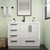 Carla 42" Freestanding Bathroom Vanity with Left Side Drawers   Carla 42" Freestanding Bathroom Vanity with Left Side Drawers
