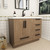  Carla 42" Freestanding Bathroom Vanity with Right Side Drawers 