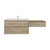 Kingdee 72" Floating Vanity & Makeup Table Set (42+30)   Kingdee 72" Floating Vanity & Makeup Table Set (42+30)