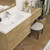 Kingdee 72" Floating Vanity & Makeup Table Set (42+30)   Kingdee 72" Floating Vanity & Makeup Table Set (42+30)