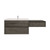 Kingdee 72" Floating Vanity & Makeup Table Set (42+30)   Kingdee 72" Floating Vanity & Makeup Table Set (42+30)