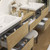 Kingdee 90" Floating Vanity & Makeup Table Set (30+30+30)   Kingdee 90" Floating Vanity & Makeup Table Set (30+30+30)