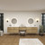 Kingdee 126" Floating Vanity & Makeup Table Set (48+30+48)   Kingdee 126" Floating Vanity & Makeup Table Set (48+30+48)
