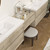 Kingdee 126" Floating Vanity & Makeup Table Set (48+30+48)   Kingdee 126" Floating Vanity & Makeup Table Set (48+30+48)