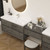 Kingdee 126" Floating Vanity & Makeup Table Set (48+30+48)   Kingdee 126" Floating Vanity & Makeup Table Set (48+30+48)