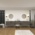 Kingdee 126" Floating Vanity & Makeup Table Set (48+30+48)   Kingdee 126" Floating Vanity & Makeup Table Set (48+30+48)