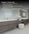Kingdee Vanity with Makeup Table Set Kingdee 132" Floating Vanity & Makeup Table Set (48+36+48) 