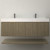  Stella 60" Fluted Floating Bathroom Vanity with Reinforced Acrylic Double Sink 