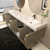 Stella 84" Fluted Floating Bathroom Vanity with Reinforced Acrylic Double Sink   Stella 84" Fluted Floating Bathroom Vanity with Reinforced Acrylic Double Sink