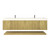 Stella 84" Fluted Floating Bathroom Vanity with Reinforced Acrylic Double Sink   Stella 84" Fluted Floating Bathroom Vanity with Reinforced Acrylic Double Sink