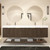 Stella 84" Fluted Floating Bathroom Vanity with Reinforced Acrylic Double Sink   Stella 84" Fluted Floating Bathroom Vanity with Reinforced Acrylic Double Sink