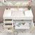 Milana 42" Floating Bathroom Vanity with Reinforced Acrylic Sink in Gloss White | Left Side Drawers   Milana 42" Floating Bathroom Vanity with Reinforced Acrylic Sink in Gloss White | Left Side Drawers