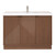  Mason 48" Fluted Freestanding Bathroom Vanity with Sink Top in Chestnut Brown, White Sink V4