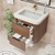 Celine 24" Fluted Floating Bathroom Vanity with Acrylic Sink   Celine 24" Fluted Floating Bathroom Vanity with Acrylic Sink