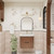 Celine 24" Fluted Floating Bathroom Vanity with Acrylic Sink   Celine 24" Fluted Floating Bathroom Vanity with Acrylic Sink