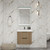  Celine 24" Fluted Floating Bathroom Vanity with Acrylic Sink 