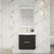  Celine 24" Fluted Floating Bathroom Vanity with Acrylic Sink 
