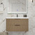  Celine 36" Fluted Floating Bathroom Vanity with Reinforced Acrylic Sink 