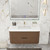  Celine 42" Fluted Floating Bathroom Vanity with Reinforced Acrylic Sink 