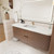 Celine 60" Fluted Floating Bathroom Vanity with Reinforced Acrylic Single Sink   Celine 60" Fluted Floating Bathroom Vanity with Reinforced Acrylic Single Sink
