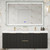  Celine 60" Fluted Floating Bathroom Vanity with Reinforced Acrylic Double Sink 