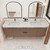 Celine 72" Fluted Floating Bathroom Vanity with Reinforced Acrylic Double Sink   Celine 72" Fluted Floating Bathroom Vanity with Reinforced Acrylic Double Sink