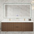  Celine 72" Fluted Floating Bathroom Vanity with Reinforced Acrylic Double Sink 
