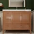  NCS 42" Louvered Freestanding Bathroom Vanity with Acrylic Sink | Left Side Drawers with White Sink V2