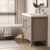  NCS 42" Louvered Freestanding Bathroom Vanity with Acrylic Sink | Right Side Drawers 