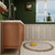  NCS 60" Louvered Freestanding Bathroom Vanity with Acrylic Double Sink in Teak Oak, White Sink