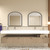 Mason 84 Inch Double Sink Fluted Floating Bathroom Vanity in White Oak by Moreno Bath Vanities V1