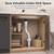  Flexible Sink Drain Kit with Pop-Up Stopper, Expandable Hose up to 35", Space-Saving Bathroom Vanity Drain Assembly 