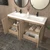 BELLA Bella 60" Freestanding Bathroom Vanity with Double Sink Top 