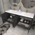 BELLA Bella 72" Freestanding Bathroom Vanity with Double Sink Top 