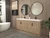 BELLA Bella 72" Freestanding Bathroom Vanity with Double Sink Top 