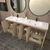 BELLA Bella 84" Freestanding Bathroom Vanity with Double Sink Top 