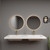 NB Rectangular Rounded Basin Double Sink Top 60" Inches by Moreno Bath Bathroom Vanities V1