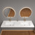 NB Rectangular Rounded Basin Double Sink Top 72" Inches by Moreno Bath Bathroom Vanities V2