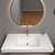 LB 42" Inch Sink Top for Bathroom Vanity in White - 4" Thick Sink Top with Rectangular Rounded Basin by Moreno Bath Bathroom Vanities V2
