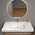 LB 48" Inch Single Sink Top for Bathroom Vanity in White - 4" Thick Sink Top with Rectangular Rounded Basin by Moreno Bath Bathroom Vanities V2
